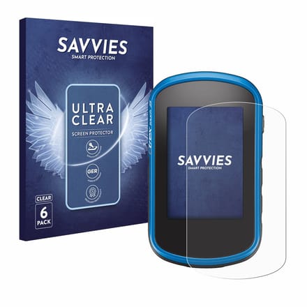 Savvies - Screenprotector voor Garmin eTrex Touch 35 - Folie Beschermfolie transparant 6 Stuks