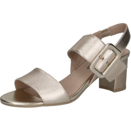 Goud Lederen Pump Blokhak Caprice maat 37