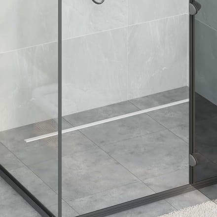 vidaXL - 360° - Doucheafvoer - Met - Slim - Model - zilver - 100 - cm