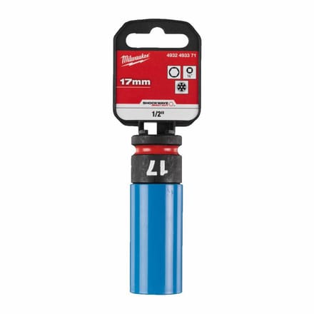 Milwaukee SHOCKWAVE™ Impact Duty - Auto Dopsleutel - 17mm - 1/2" - Chroom-molybdeen