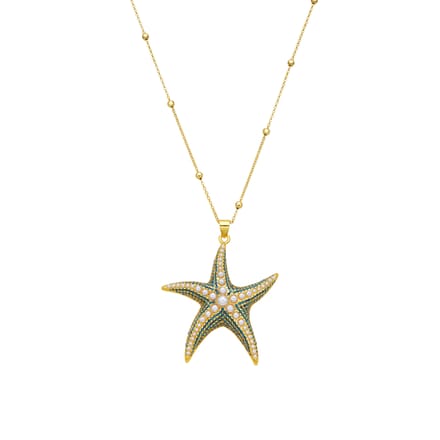 Luxenter Ketting met 18-karaats geelgouden afwerking en witte parel - Ruko