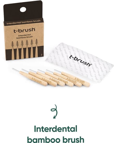t-brush – Bamboe Interdentale Borstel (6 stuks)