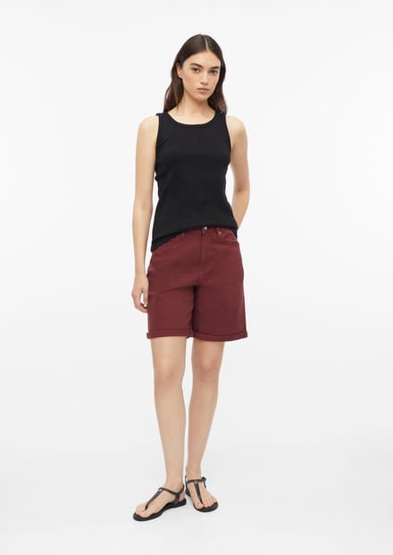 s.Oliver - female - Suri denim shorts / normale pasvorm / hoog model