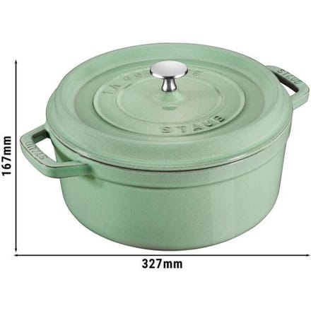 STAUB LA COCOTTE - Kookpot - Ø 260mm - Gietijzer - Saliegroen