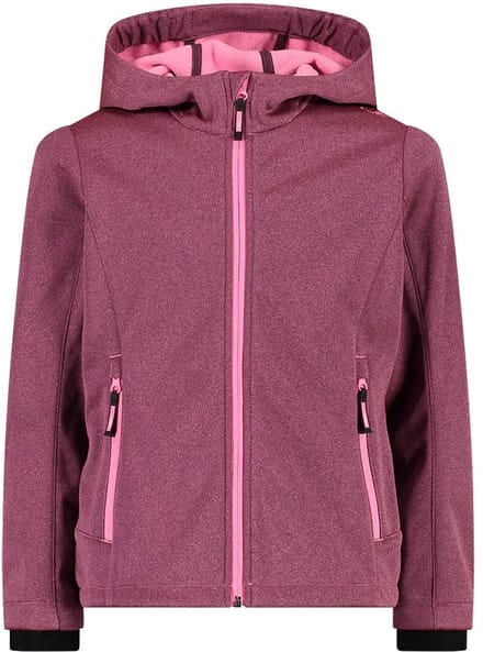 Cmp Fix Hood 3a29385n-m Softshelljack Roze 12 Years Kinderen