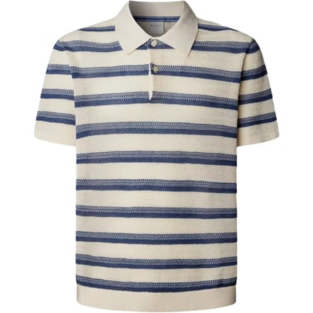 Pepe Jeans Florian Stripes Korte Mouw Poloshirt Wit M Man