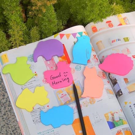 Stick'n Sticky Neushoorn Notes - 45 x 70mm - Blauw - 50 Memoblaadjes - Sticky Notes