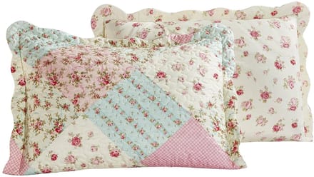 Lavandoux - Kussenslopen - Spring Floral - 60x70 - Roze en Crème - Set v. 2