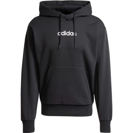 Adidas Essentials Linear Fleece Hoodie Zwart M Man