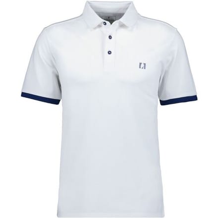 Ragman Polo Uni Color Piqué Dry Fit Finish Wit / male
