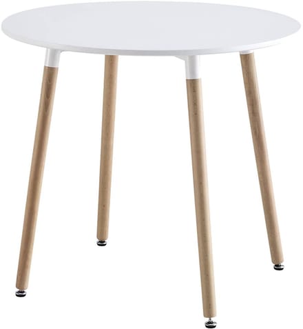 sweeek - Ronde eettafel ø80cm mdf en beukenhout - hedvig
