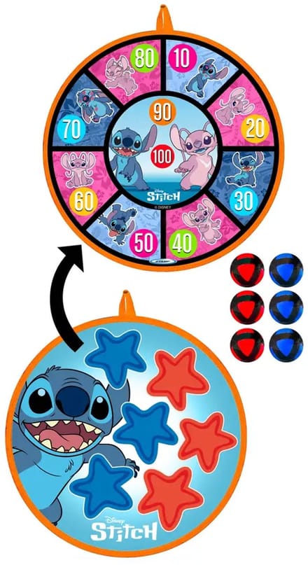 Disney – Stitch – darttarget – 36 cm – dubbelzijdig