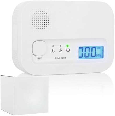 SNJY® CO2 Meter - Luchtkwaliteitsmeter - Fijnstofmeter - 3,6L x 10,7B x 7,7H cm - Wit