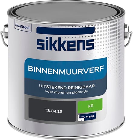 Sikkens - Binnenmuurverf Mat - T3.04.12 - Mengverf - 2,5 L