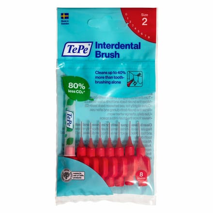 6x TePe Ragers 0,5 mm Rood blister à 8 stuks