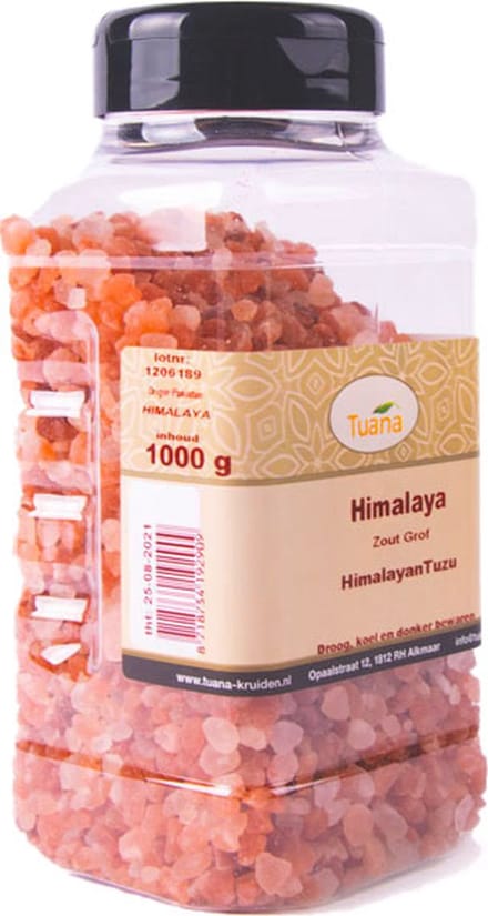 Tuana Kruiden - Himalaya Zout (grof) - Strooibus 1000 Gram - GP-H-0004