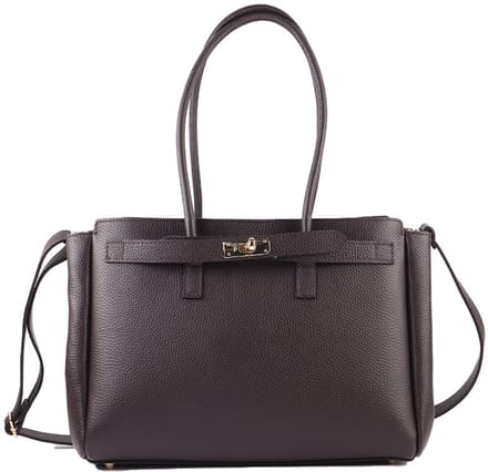 Giuliano handtas Josephine - Koffie - Suède - Made in Italy