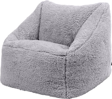 icon - Natalia Kinderzitzak Stoel - Fluffy Pluche Teddy - Grijs