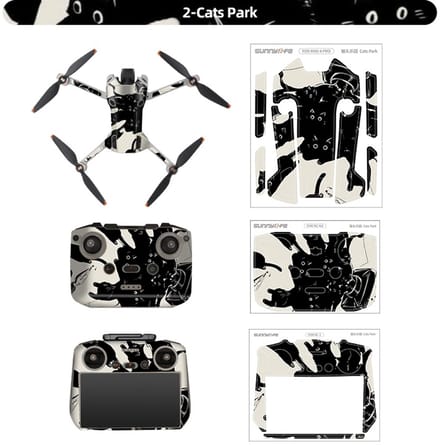 Stickers - Cats Park - voor DJI Mini 4 Pro - RC 2