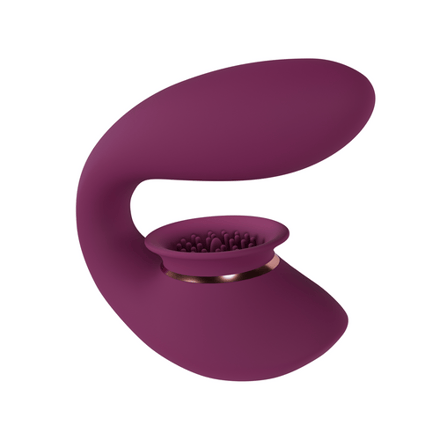 Twitch 3 - Rechargeable Vibrator and Suction - Burgundy