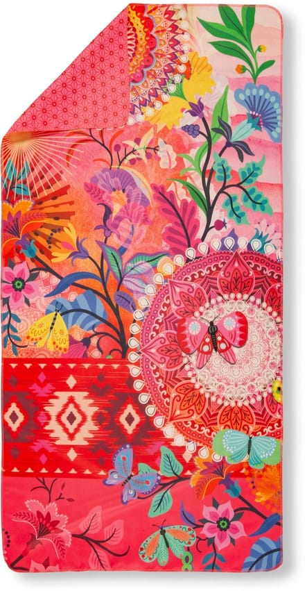 HIP Sporthanddoek "mandala's en bloemen" - Multi - (50x100 cm) - Microvezel