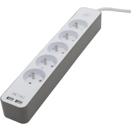 Power Socket - 5 Sockets with Switch Chacon 49710 (1,5 m)
