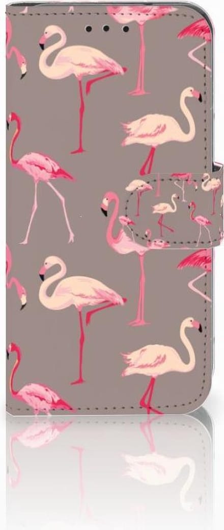Samsung Galaxy S10e Telefoonhoesje met Pasjes Flamingo