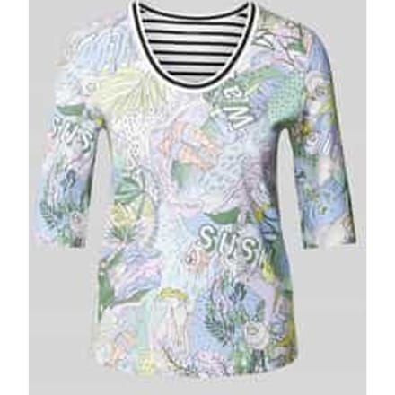 T-shirt met 1/2-mouwen