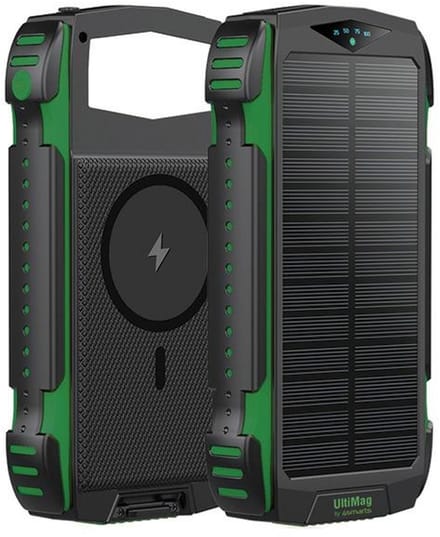4smarts TitanPack Rugged UltiMag - Powerbank - 20000mAh - Solar - Groen