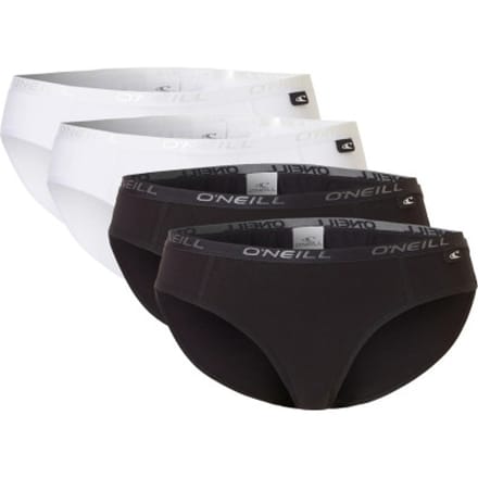 O'Neill Dames Bikini Slip 4-Pack Wit/Zwart - Maat S