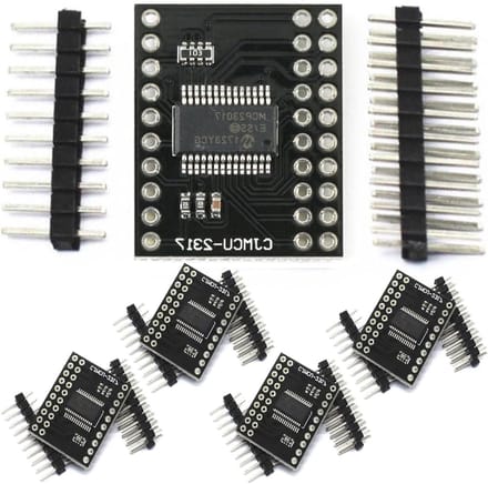 5-delige I2C bi-directionele 16-bits I/O expander module met 10MHz seriële interface en MCP23017 pins voor eenvoudige uitbreiding