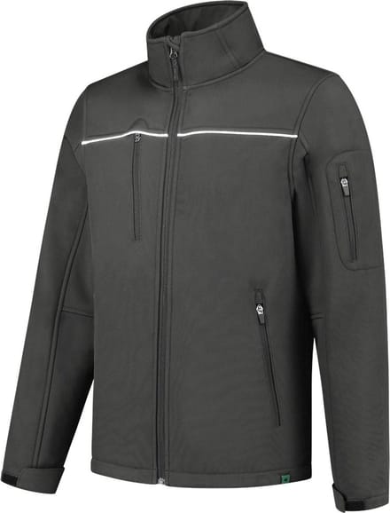 Tricorp 402701 Softshell Luxe Rewear - Donkergrijs - L