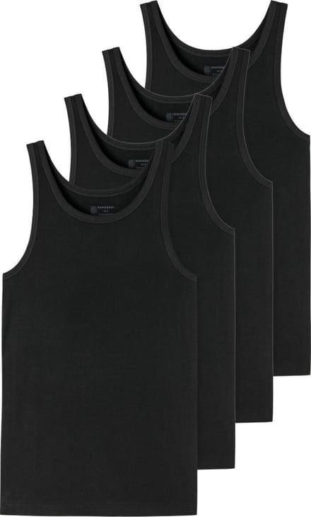 Schiesser Heren Onderhemd 4 pack - 95/5 - Cotton