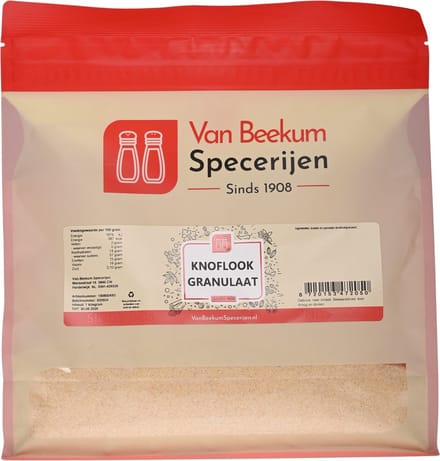 Van Beekum Specerijen - Knoflook Granulaat - 1 KG (hersluitbare stazak)