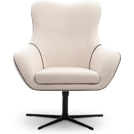 Fauteuil ESSI met draaifunctie bouclé | NADUVI Collection