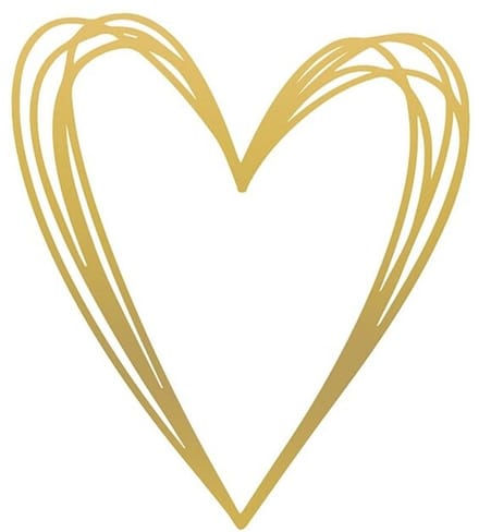 PPD Lunch servetten - Pure Heart gold