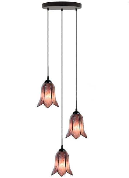 Tiffany Kroonluchter Gentian Purple 3 - Art Deco Trade
