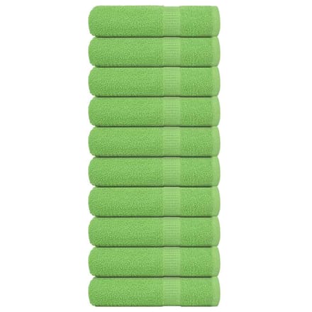 vidaXL - Badhanddoeken - FROGN - 10 - st - 100x150 - cm - 360 - g/m² - appelgroen
