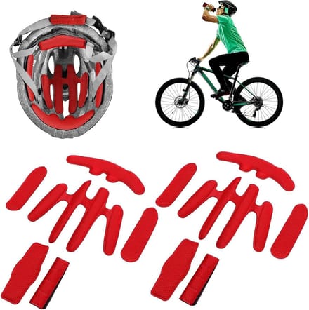 Helm Padding - Schuim Pads - Helm Comfort - Universele Pasvorm - 2 Sets - Rood