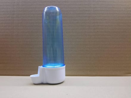 Drinkfontein - snavelbekfontein blauw met lage voet - 100 ml.