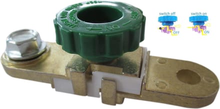 Dragon-Tools Afkoppelbare Accupoolklem – Massa-type – Anti-diefstal 12-24V