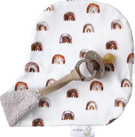 Wallabiezzz Speendoekjes - Speenknuffel - Baby - Rainbow