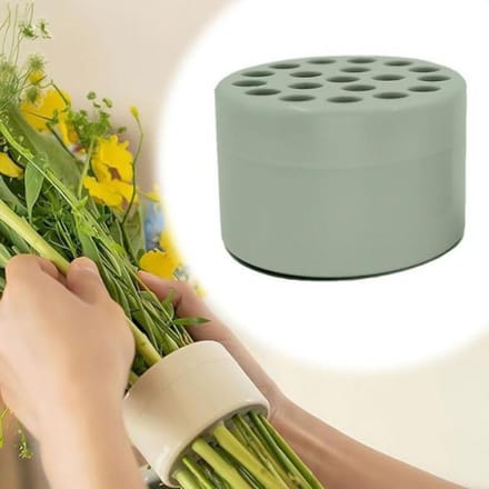 Grensoverschrijdende plastic transparante bloemschikker Spiraal Ikebana Stengelhouder spiraal bloemschikker gray