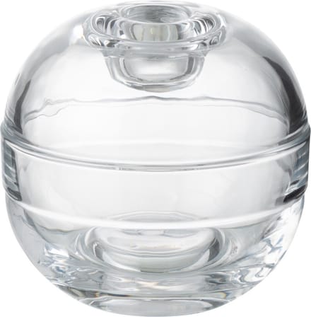 J-Line kaarshouder Pot - glas - transparant