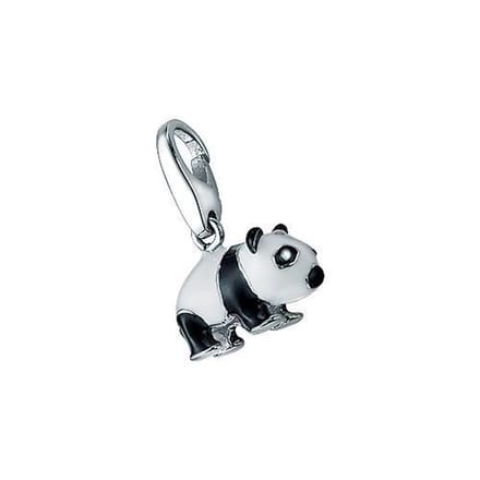 Bedel | charm | sterling zilver | panda | karabijn | hanger
