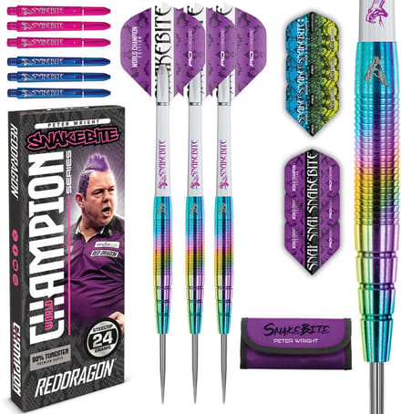 Red Dragon Peter Wright Snakebite Champion Series 90% Dartshopper Exclusives - Dartpijlen