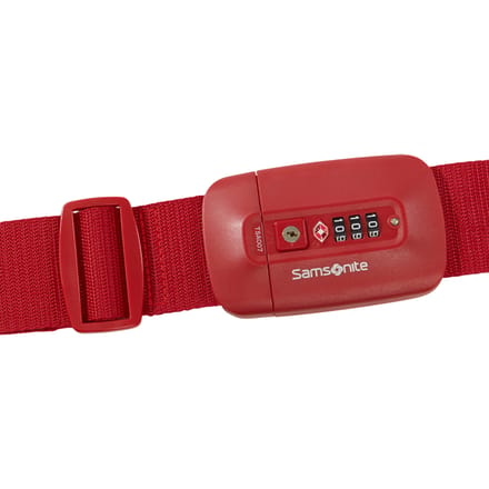 Samsonite Bagageriem - Travel accessoire riem met TSA-slot - red