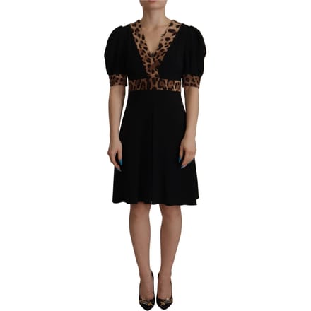 Dolce Gabbana Jurk Luipaardprint Mini Jurk