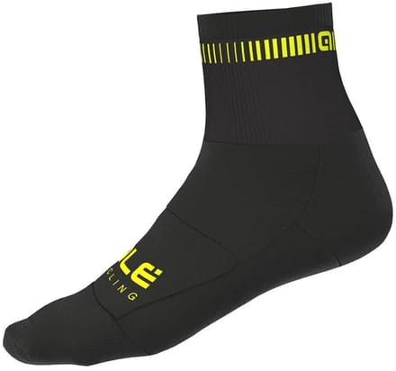 Sokken Logo Q-Skin - Zwart-Fluo Geel - 40-43