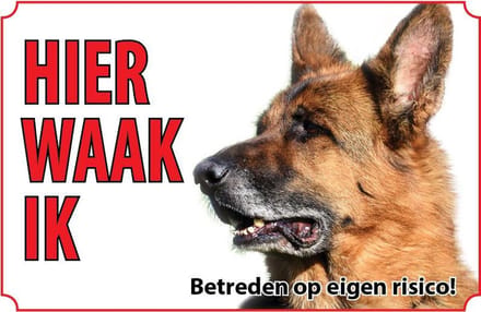 Bord Duitse herdershond